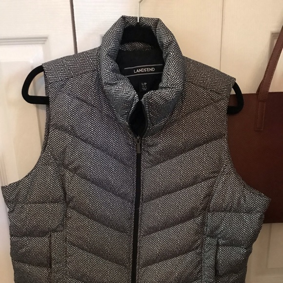 🍋 🌟Host Pick🌟 Lands End PL Herringbone Vest - Picture 1 of 4